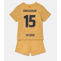 Dres Barcelona Andreas Christensen #15 Gostujuci za djecu 2022-23 Kratak Rukav (+ kratke hlače)
